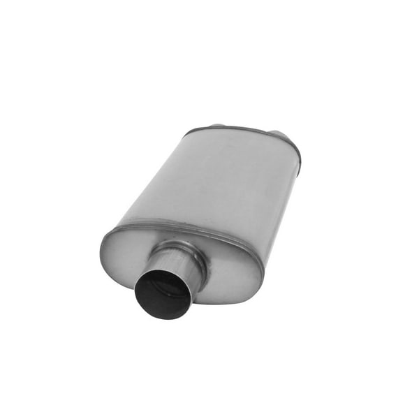 Ap Exhaust MUFFLER - XLERATOR STAINLESS STEEL, OVAL-C/D, 24IN OAL, 3IN-2.50IN XS2288 - main